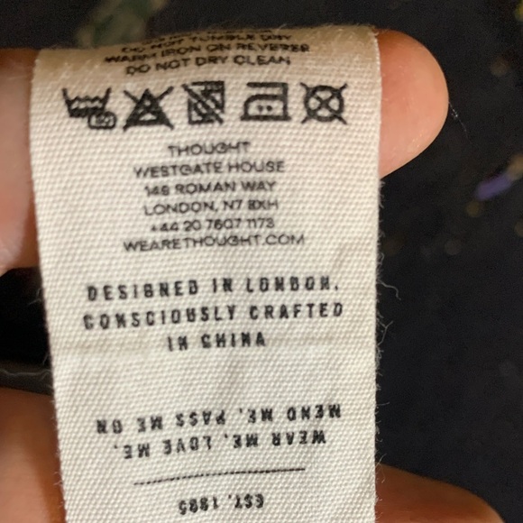 Sustainable Organic Cotton Women's Dress size 16 Lined Soft Warm Thick Quality - Picture 7 of 9